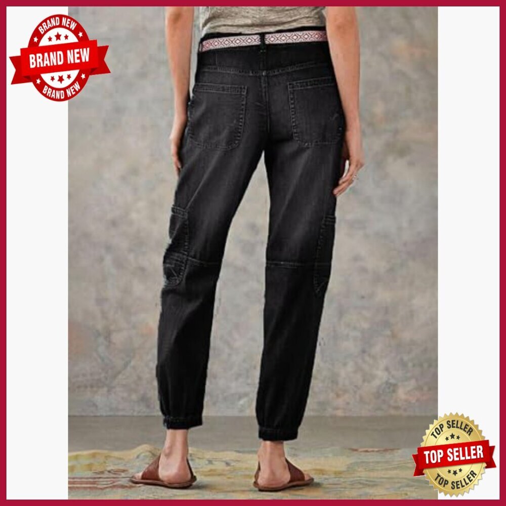 Mid Rise Straight Leg Jeans with Button Fly, Stretch Fabric, 27" Inseam - Picture 2 of 6